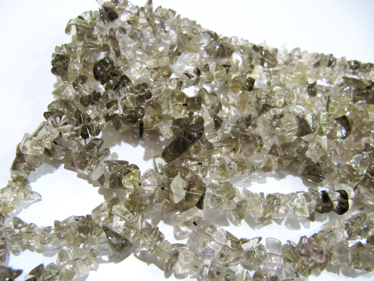 Natural Smoky Quartz Uncut Chip Beads 6 to 10 mm Graduated best Quality Beads Strand 34inches Long Jewelry making uncut gemstone beads