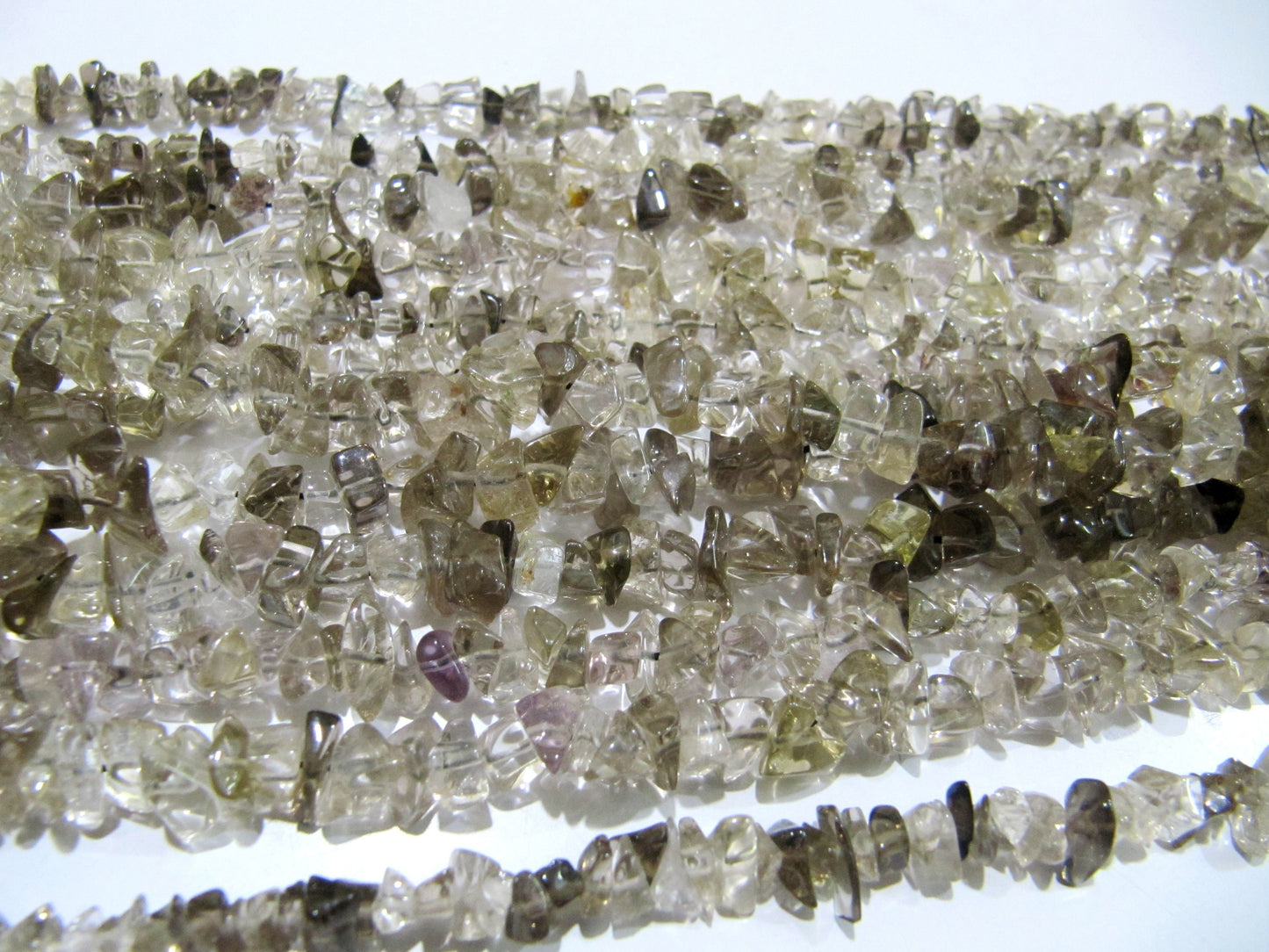 Natural Smoky Quartz Uncut Chip Beads 6 to 10 mm Graduated best Quality Beads Strand 34inches Long Jewelry making uncut gemstone beads