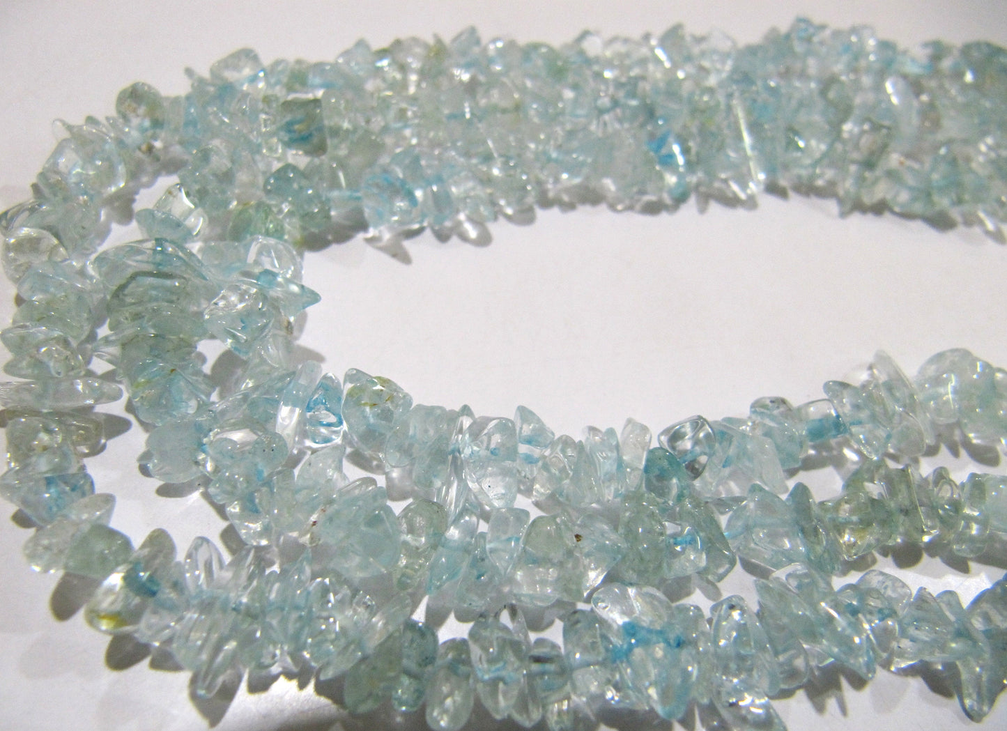 Natural Blue Topaz Uncut Free shape Chip Beads 6to 8 mm Graduated best Quality Beads Strand 34inch Long Jewelry making uncut gemstone bead