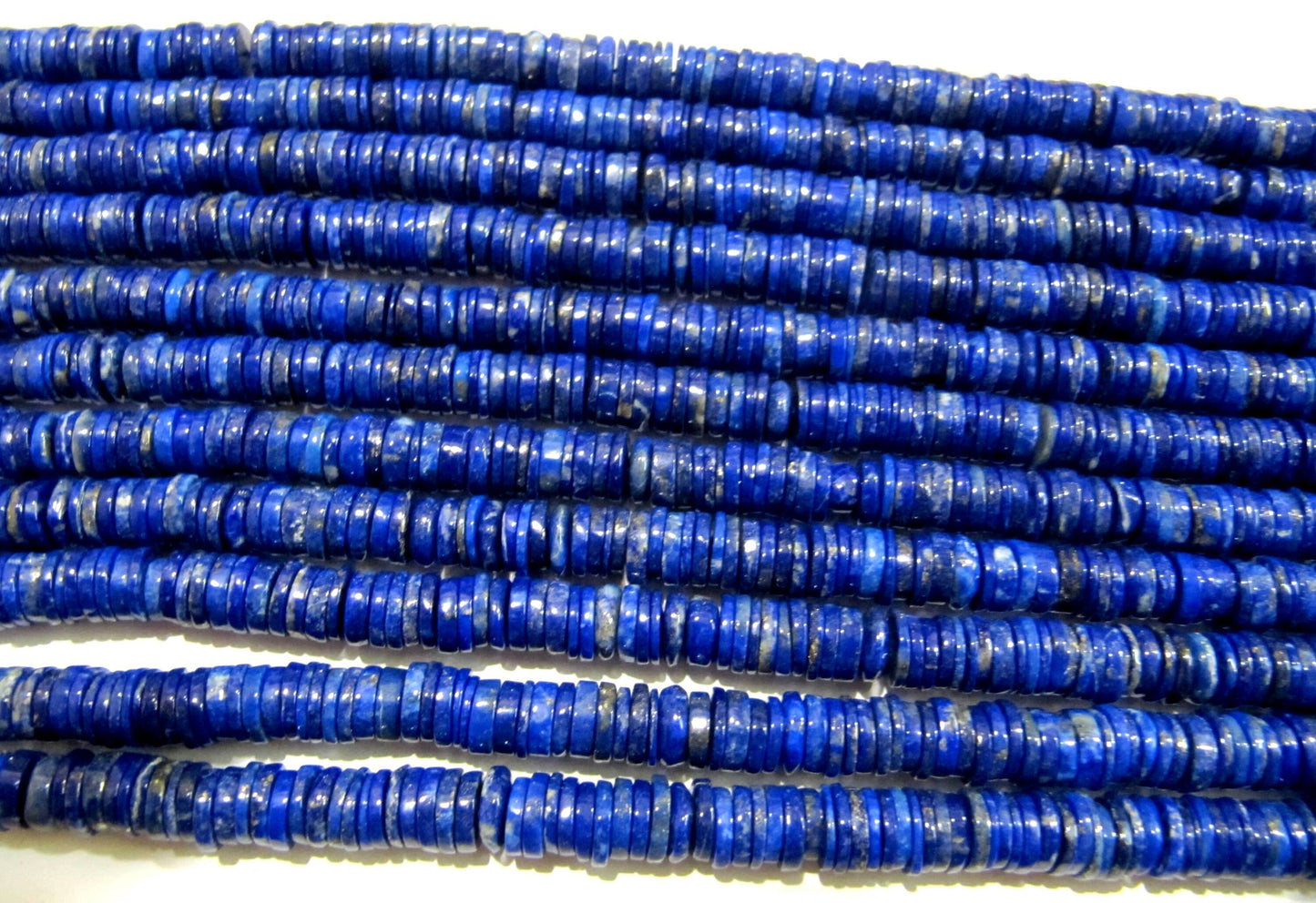 Natural Lapis Lazuli Tyre shape Rondelle Plain Smooth Beads 7-8mm Strand 8inch long High Quality Beads Wholesale prices jewelry making beads