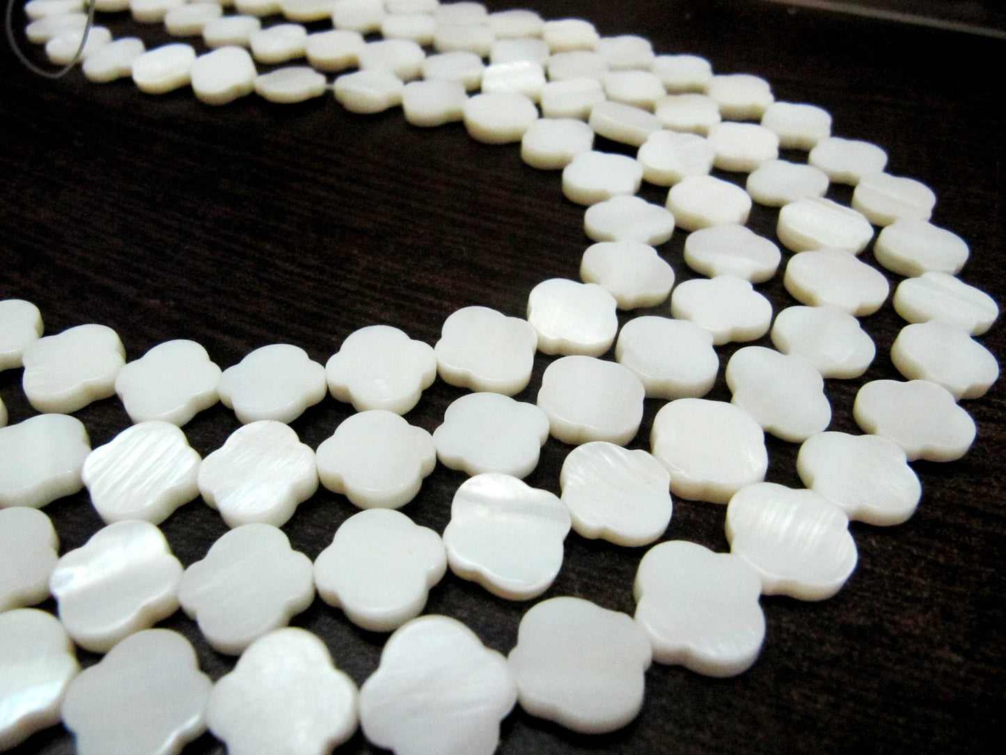 Natural Pearl Clover Shape 12x13 to 14x16mm beads Strand 16 inches long Best Quality Beads Wholesale Price jewelry making gemstone beads