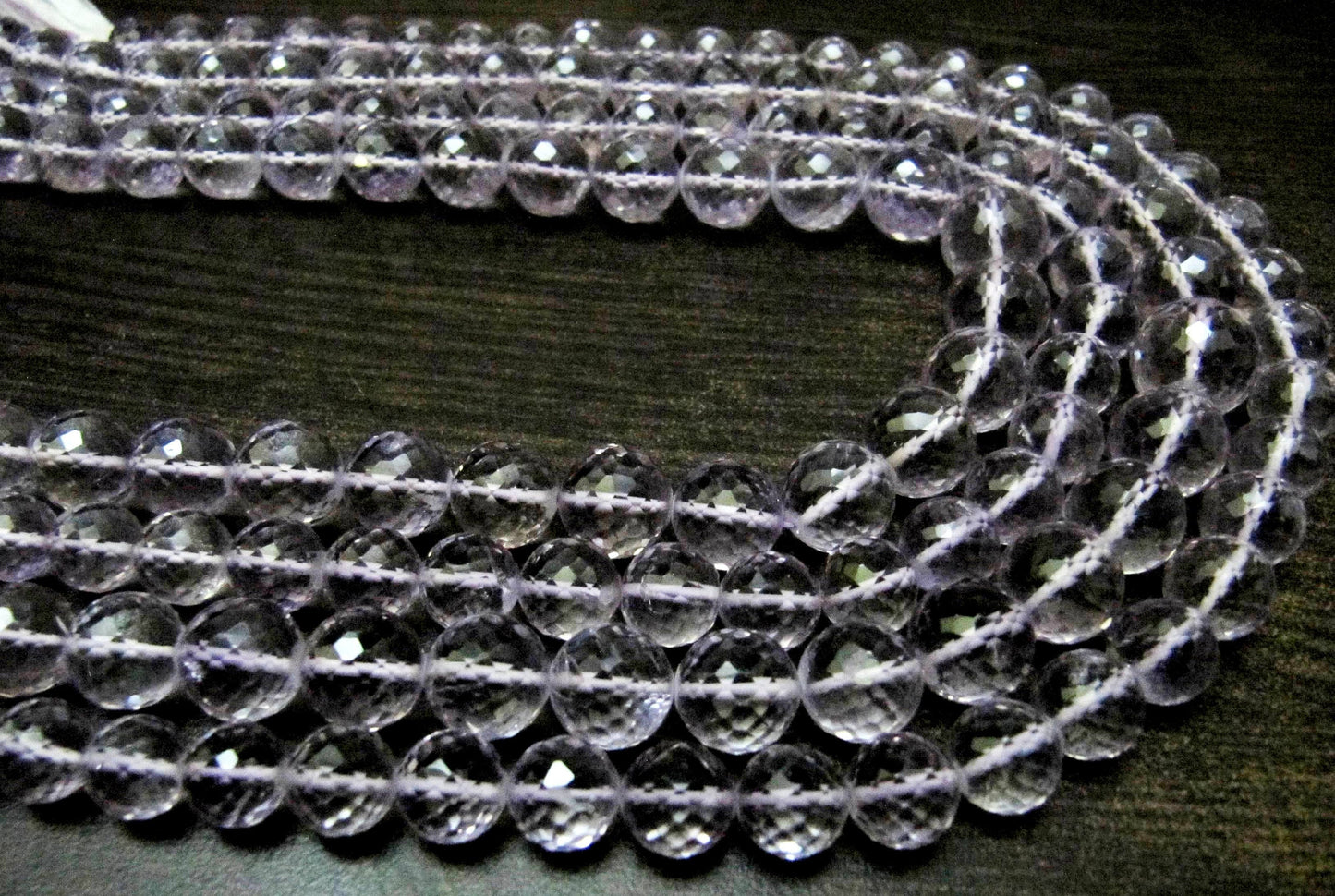Natural Pink Amethyst Round Faceted Beads 9 to 10mm Graduated best Quality Beads Strand 8 inches Long
