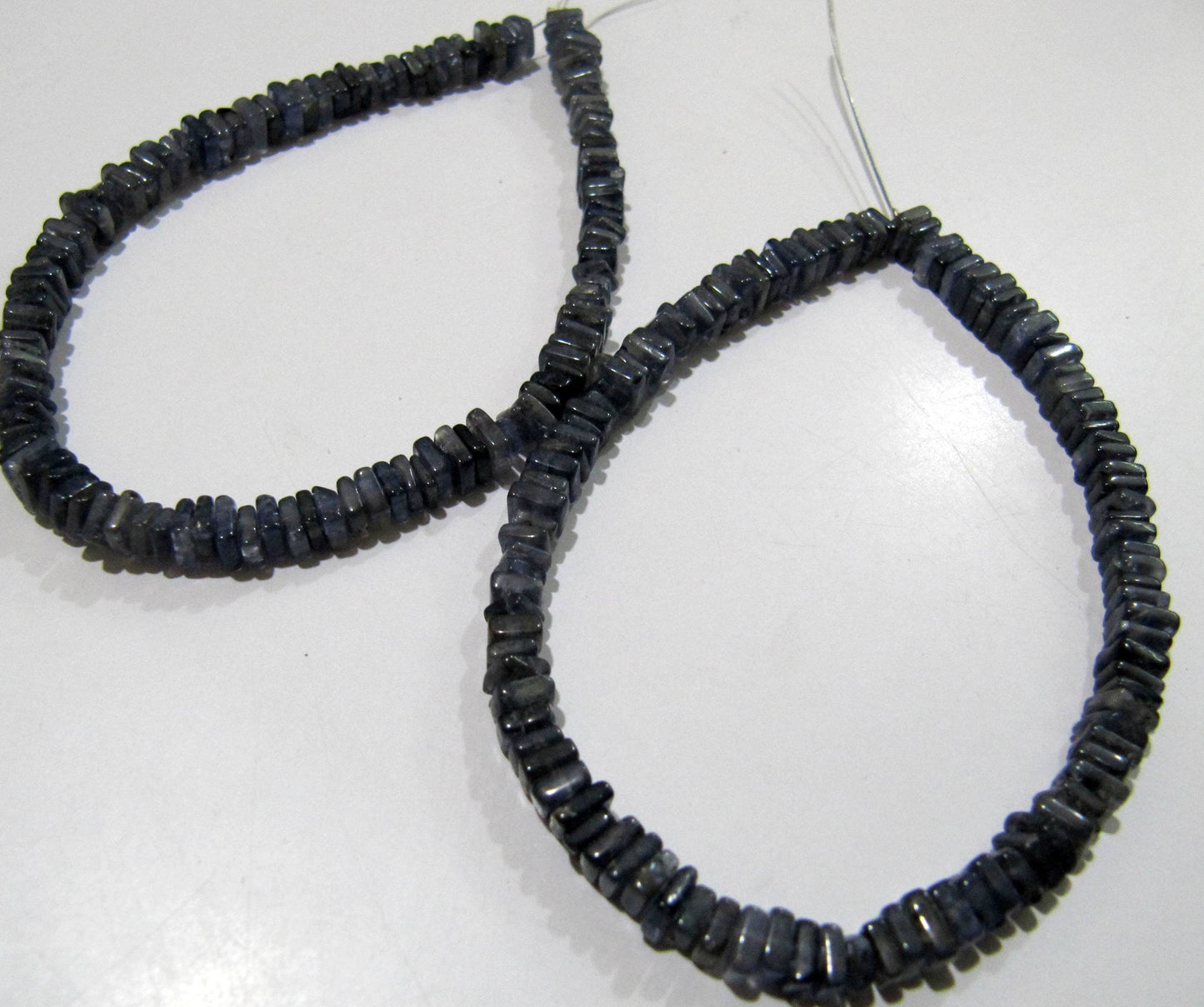 Natural Iolite  Heishi Cut Square Shape Beads 4-5mm Gemstone Beads sold per Strand 8 inch Long