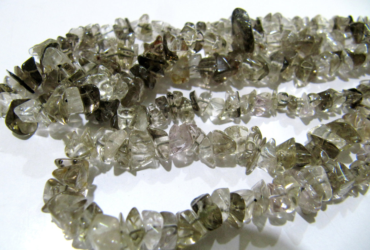 Natural Smoky Quartz Uncut Chip Beads 6 to 10 mm Graduated best Quality Beads Strand 34inches Long Jewelry making uncut gemstone beads