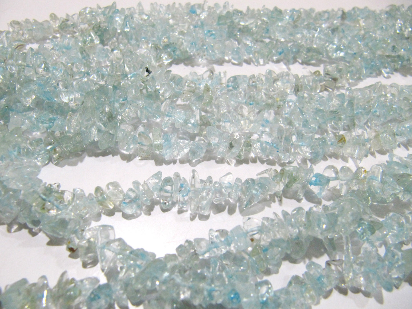 Natural Blue Topaz Uncut Free shape Chip Beads 6to 8 mm Graduated best Quality Beads Strand 34inch Long Jewelry making uncut gemstone bead