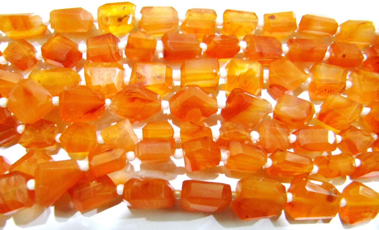 Natural Carnelian Nugget Shape tumbled 7to9mm Beads Strand 14 inches long High Quality Wholesale Prices Jewelry making gemstone beads