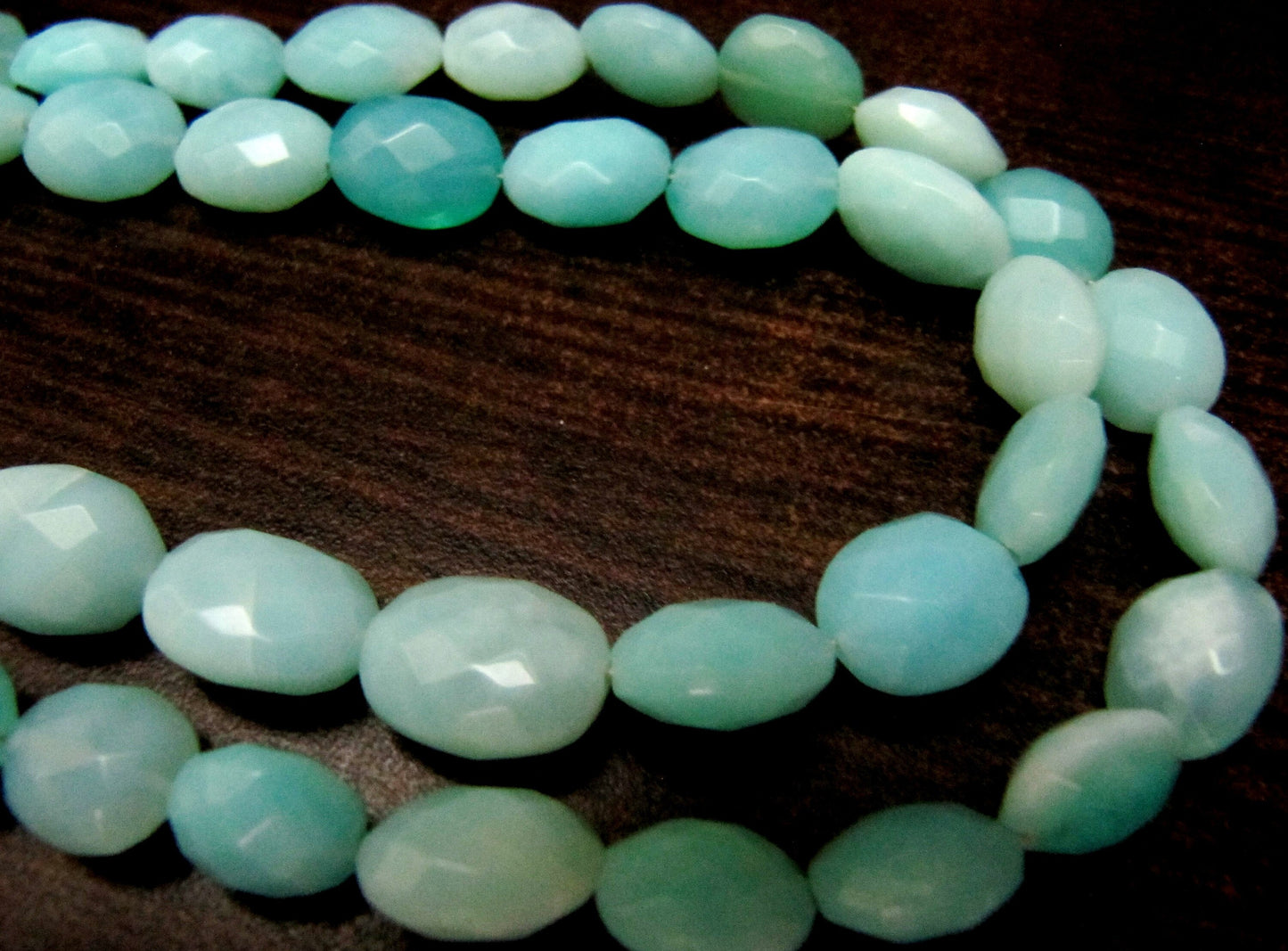 Natural Peruvian Opal oval Briolette faceted Beads 8x10mm best Quality Beads Strand 8 inches Long Jewelry making gemstone beads