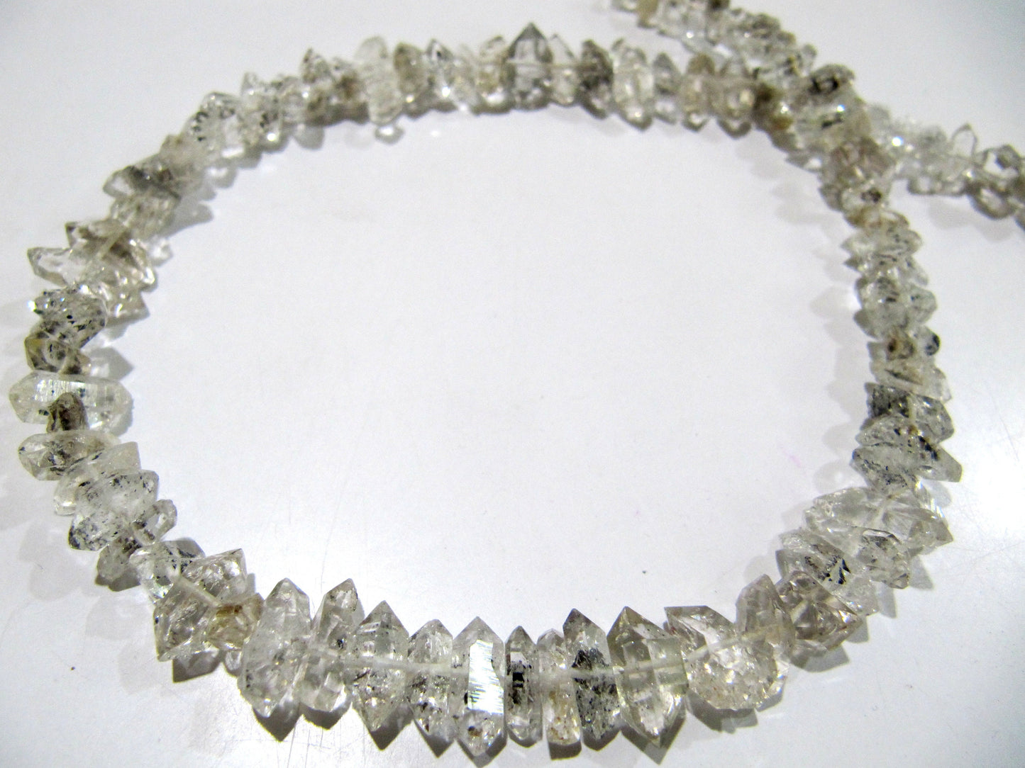 Natural Herkimer Diamond Quartz Free Shape Beads 5-7 mm Strand 8 inches Long Wholesale Prices Jewelry Making Gemstone Beads