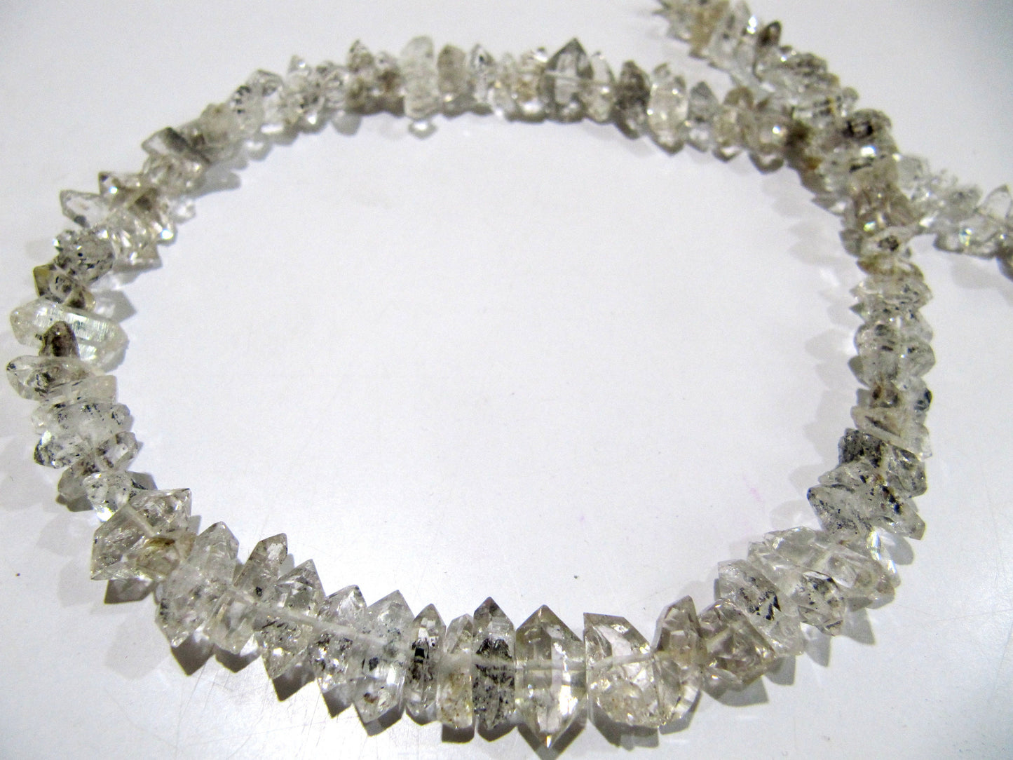 Natural Herkimer Diamond Quartz Free Shape Beads 5-7 mm Strand 8 inches Long Wholesale Prices Jewelry Making Gemstone Beads