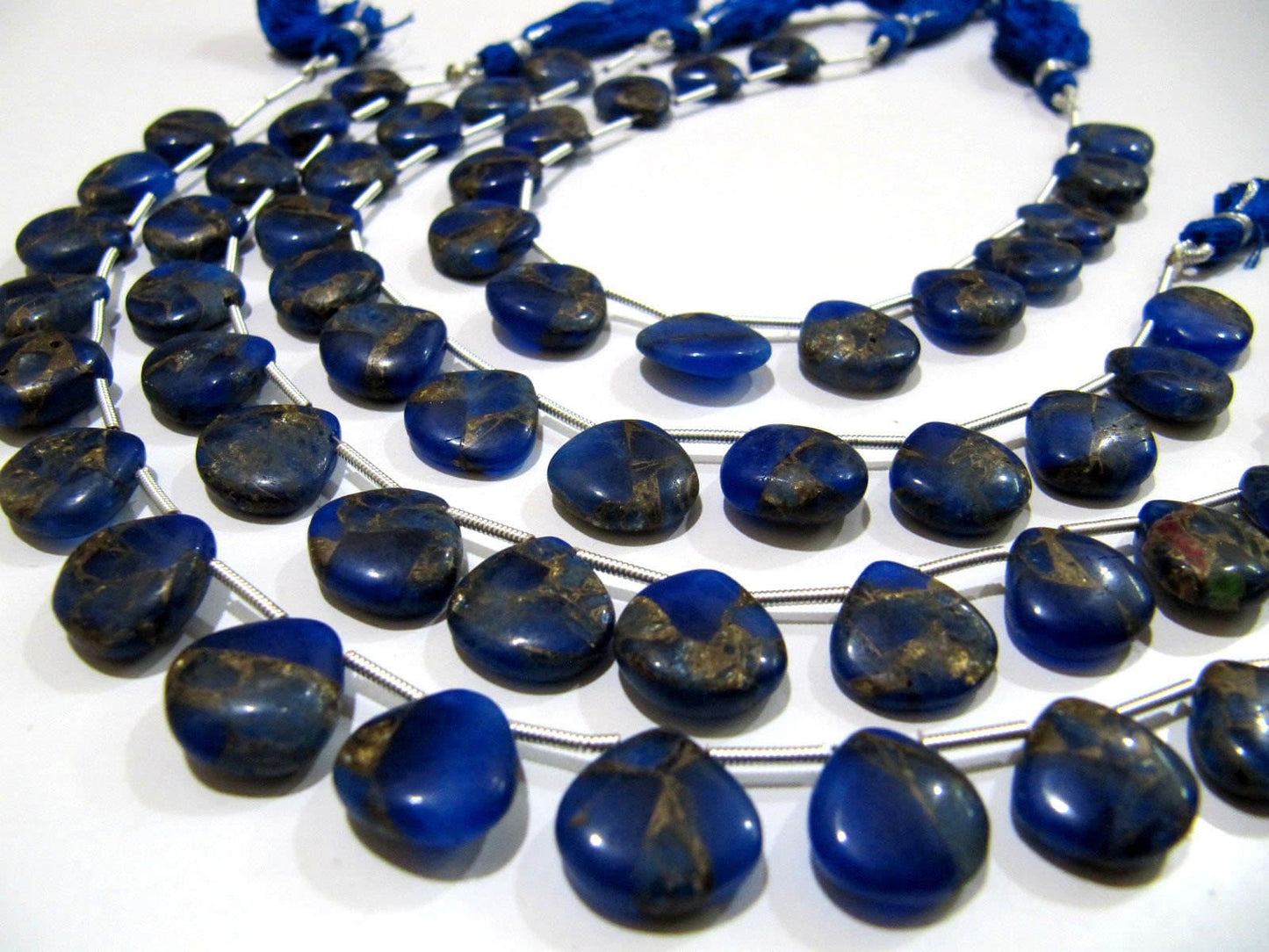 Natural Oyster Turquoise Heart Shape Smooth Plain 12mm  Blue Color CopperTurquoise Beads Strand 8 inch Long Sold Per Strand Wholesale