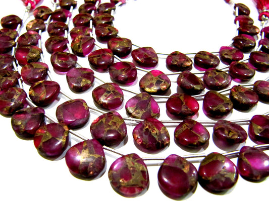 Pink Oyster Turquoise Heart Shape Smooth Plain Size 12mm Pink Color Beads Strand 8 inch Long Sold Per Strand Wholesale Price