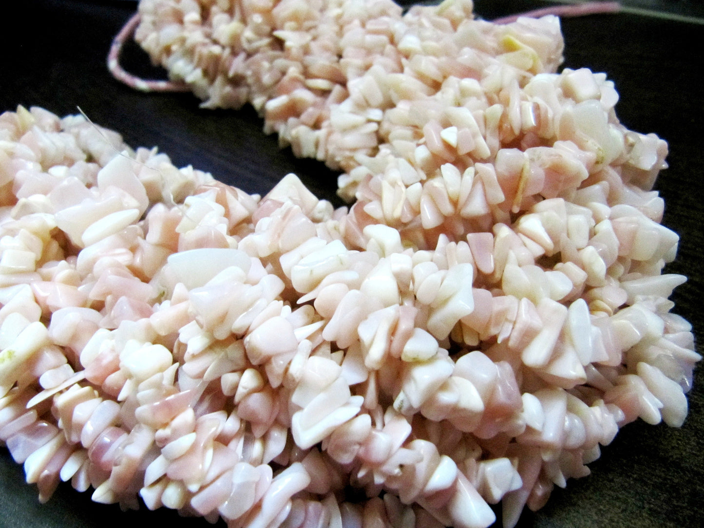 Natural Pink Opal Irregular Chip Gravel Uncut Nugget 6mm To 12mm Size Jewelry Making Beads Strand 34 Inches Long Sold Per Strand