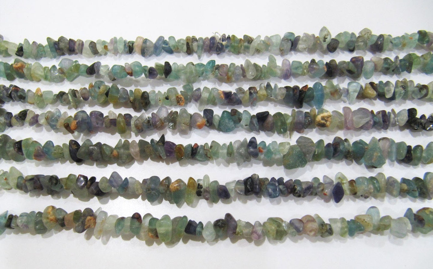 Natural Fluorite Irregular Chip Gravel Uncut Nugget 4mm To 8mm Beads Multi Color Jewelry Making Beads Strand 34 Inches Long Sold Per Strand