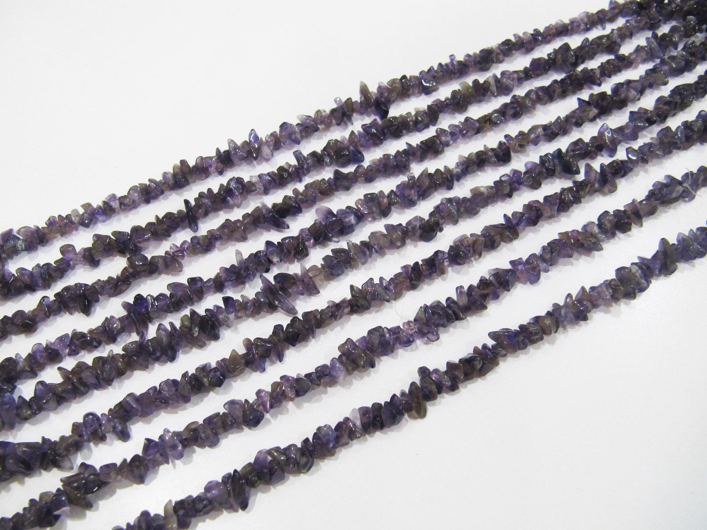 Natural Amethyst Irregular Chip Gravel Uncut Nugget 4mm To 8mm Beads Purple Color Jewelry Making Beads Strand 34 Inches Long Sold Per Strand