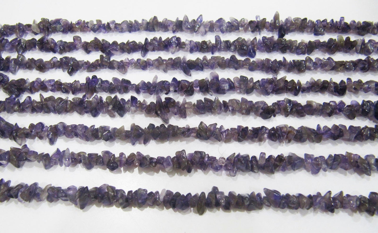 Natural Amethyst Irregular Chip Gravel Uncut Nugget 4mm To 8mm Beads Purple Color Jewelry Making Beads Strand 34 Inches Long Sold Per Strand