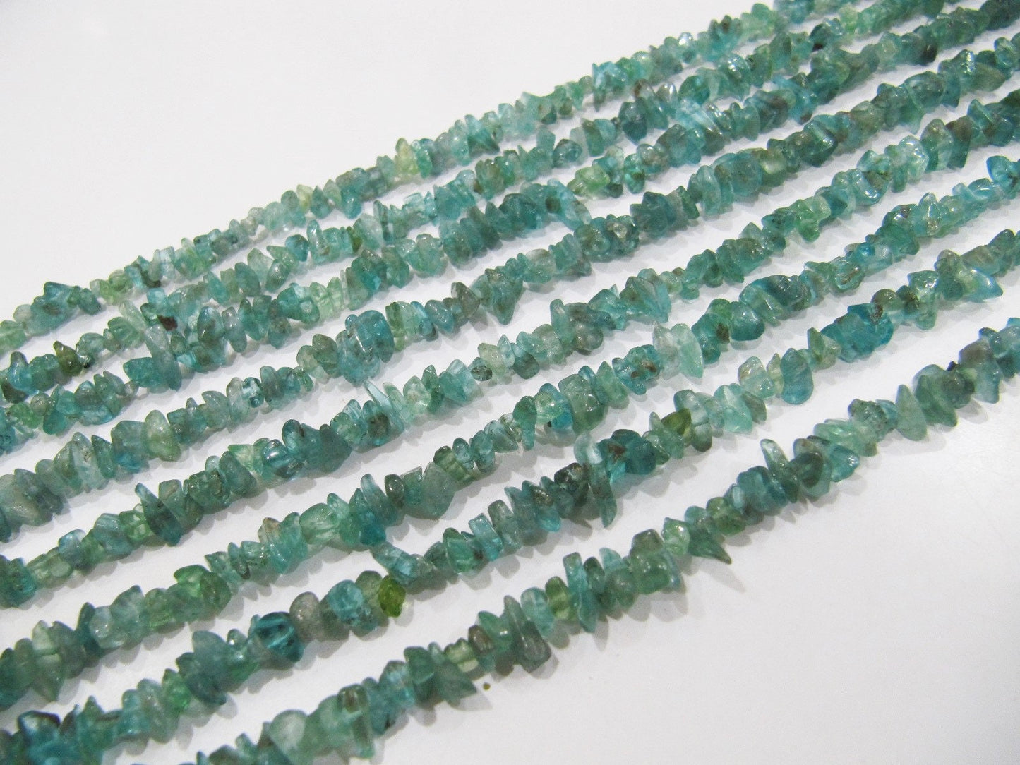 Natural Blue Apatite Irregular Chip Gravel Uncut Nugget 4mm To 8mm Blue Color Jewelry Making Beads Strand 34 Inches Long Sold Per Strand