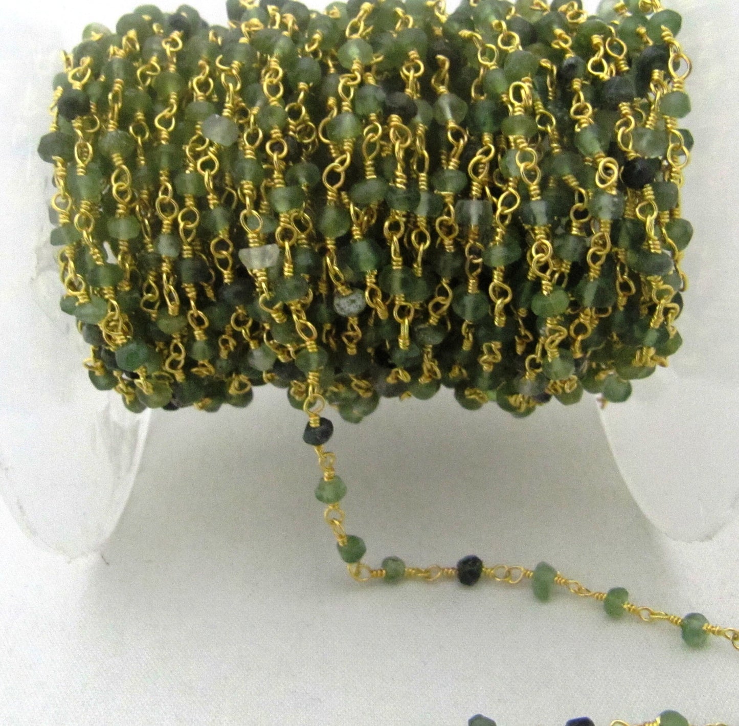 3 Ft-Natural Serpentine Chain Rondelle Faceted Beaded Chain 3-4mm Size Serpentine Rosary Bead Chain Wholesale Prices gemstone chain