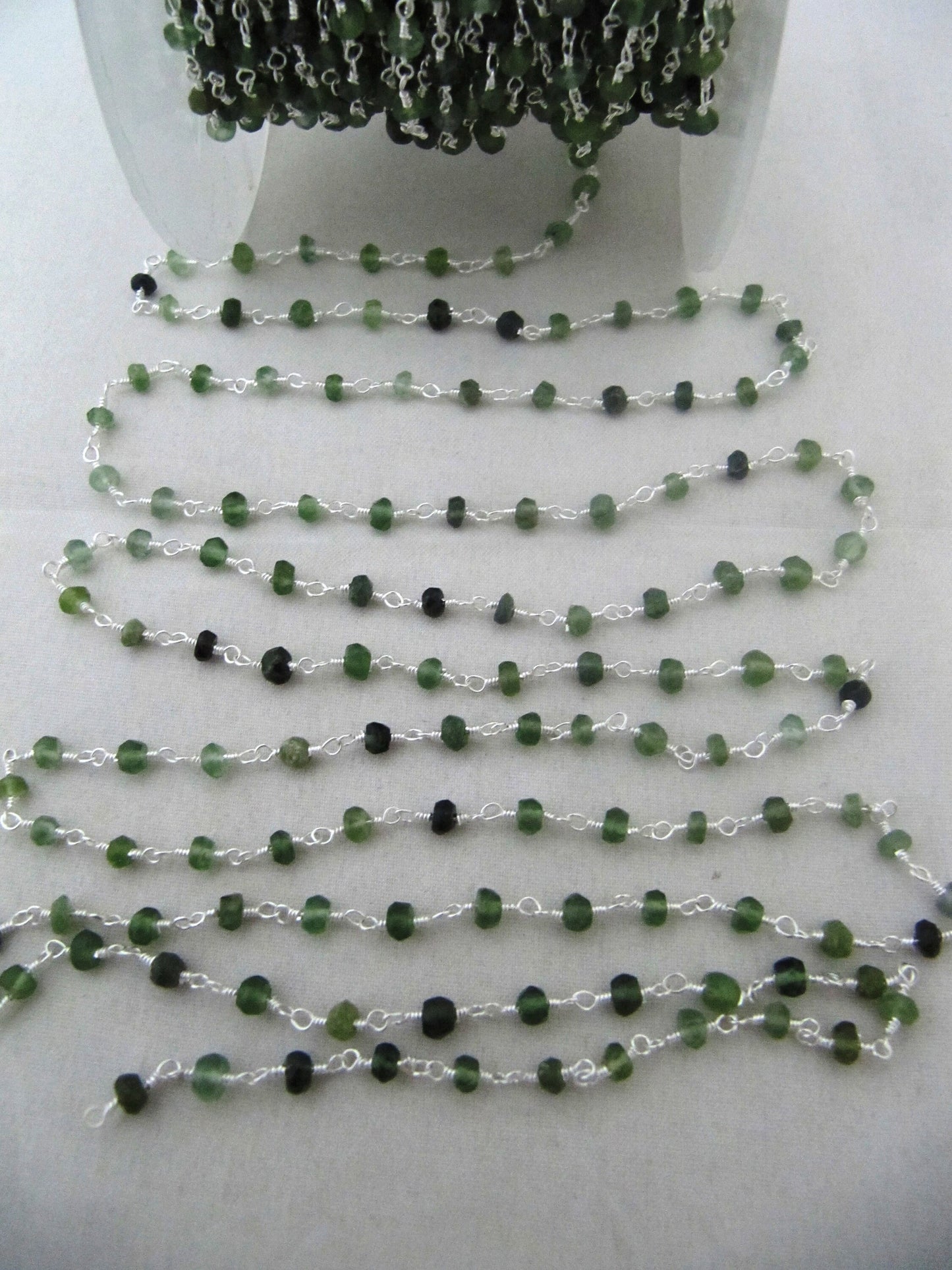 3 Ft-Natural Serpentine Chain Rondelle Faceted Beaded Chain 3-4mm Size Serpentine Rosary Bead Chain Wholesale Prices gemstone chain