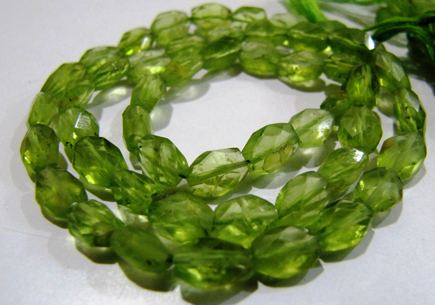 Natural Genuine Peridot Oval Mani Shape Beads size approx. 3x5mm to 4x6mm, Gemstone Faceted Beaded Strands 13 inches Long Wholesale Price