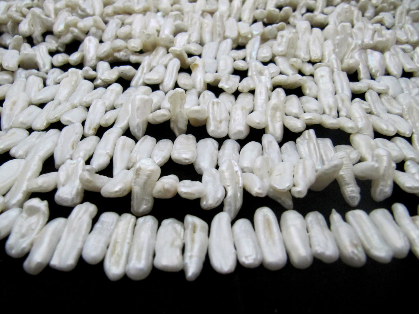 Natural White Biwa Pearl Beads Genuine Pearl Beads Fancy Shape approx.16to20mm Beads 34 Inches long High Quality Beads Wholesale prices