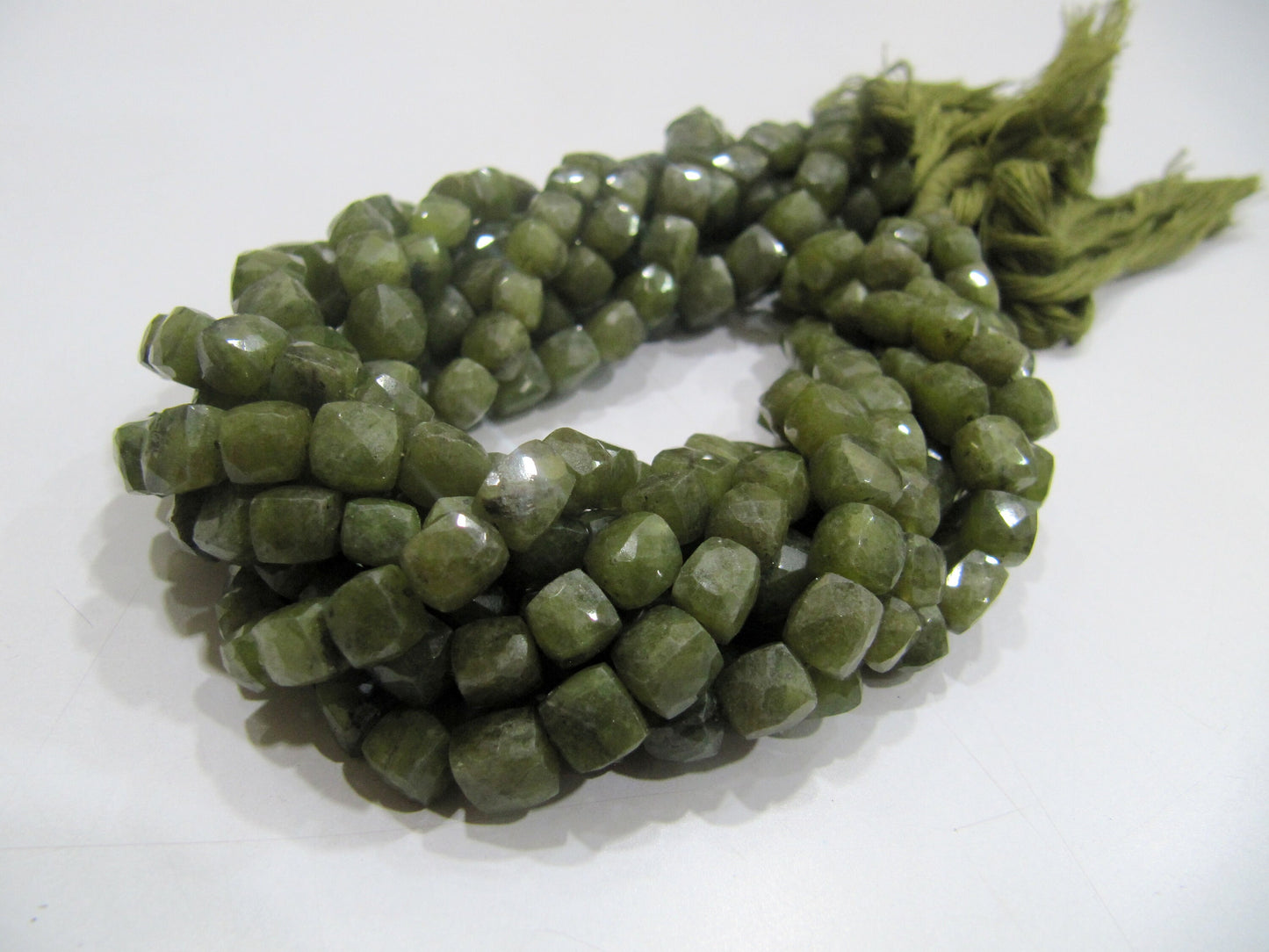 Natural Vessonite 3D Cube box Faceted Briolette Beads Size 6mm Sold per Strand of 8 Inches Long Rare Unique Semi Precious beads Wholesale