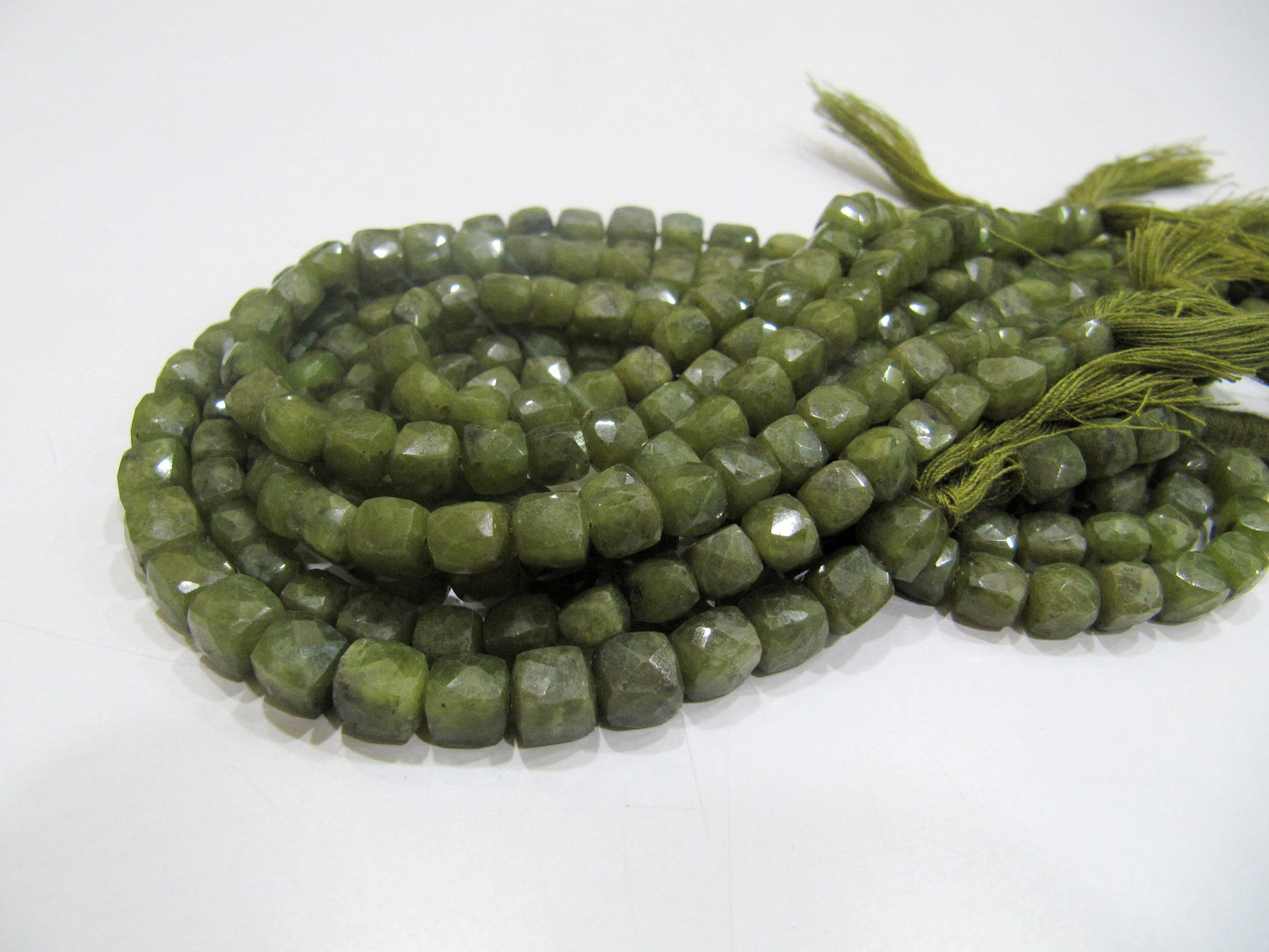 Natural Vessonite 3D Cube box Faceted Briolette Beads Size 6mm Sold per Strand of 8 Inches Long Rare Unique Semi Precious beads Wholesale