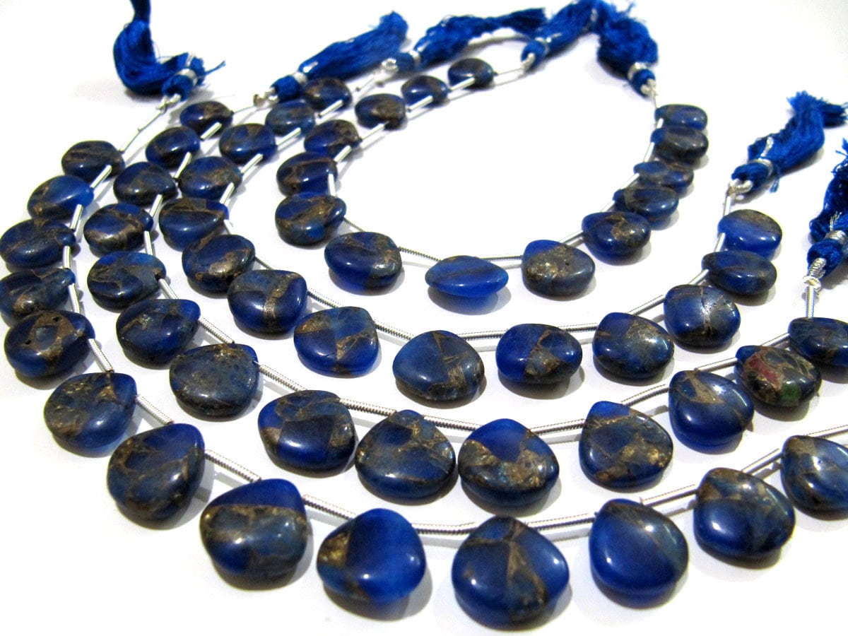 Natural Oyster Turquoise Heart Shape Smooth Plain 12mm  Blue Color CopperTurquoise Beads Strand 8 inch Long Sold Per Strand Wholesale