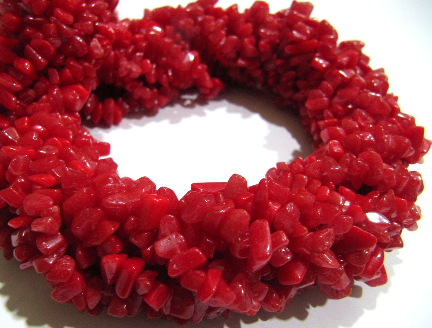 Red Chalcedony Chip Gravel Uncut Nugget 6mm To 9mm Beads Red Color Jewelry Making Beads Strand 35 Inches Long Sold Per Strand
