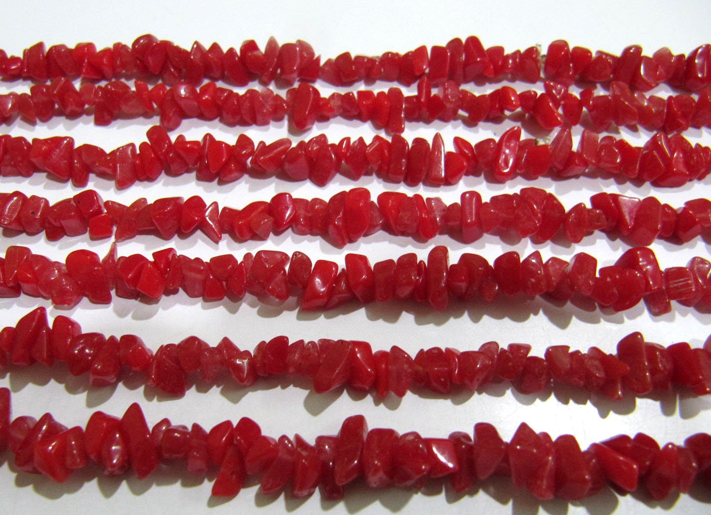 Red Chalcedony Chip Gravel Uncut Nugget 6mm To 9mm Beads Red Color Jewelry Making Beads Strand 35 Inches Long Sold Per Strand