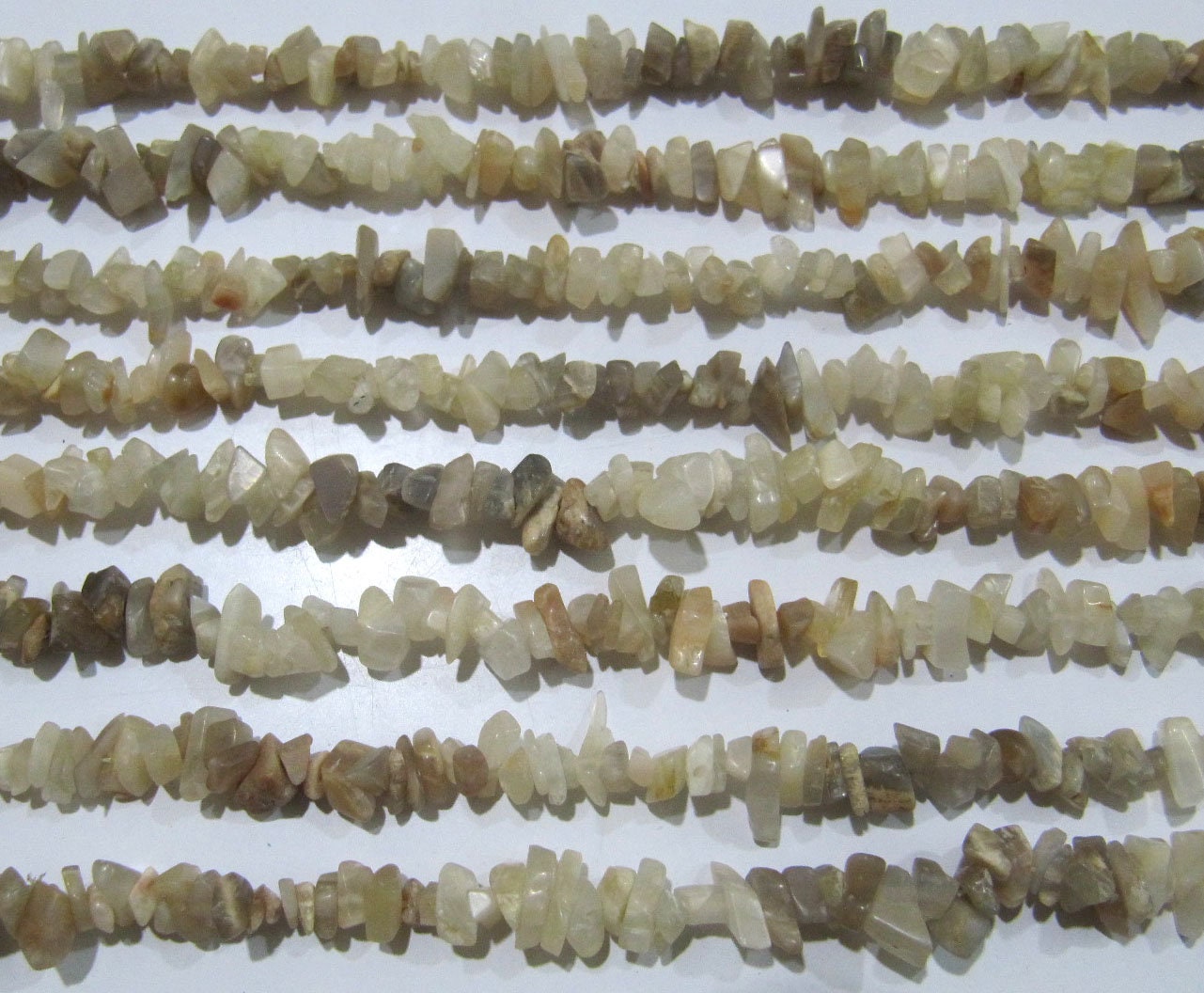 Natural Multi Moonstone Irregular Chip Gravel Uncut Nugget 4mm To 8mm Multi Color Jewelry Making Beads Strand 34 Inches Long Sold Per Strand