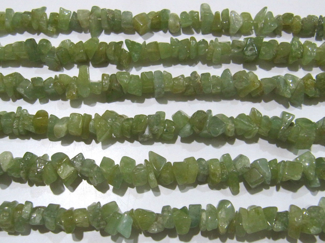 Natural Green Jade Beryl Irregular Chip Gravel Uncut Nugget 4mm To8mm Green Color Jewelry Making Beads Strand 34 Inches Long Sold Per Strand