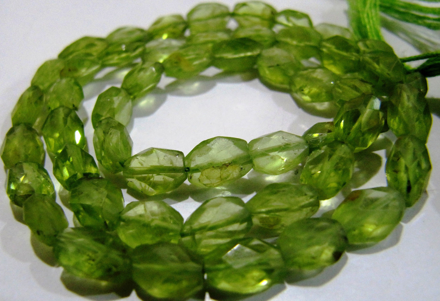 Natural Genuine Peridot Oval Mani Shape Beads size approx. 3x5mm to 4x6mm, Gemstone Faceted Beaded Strands 13 inches Long Wholesale Price