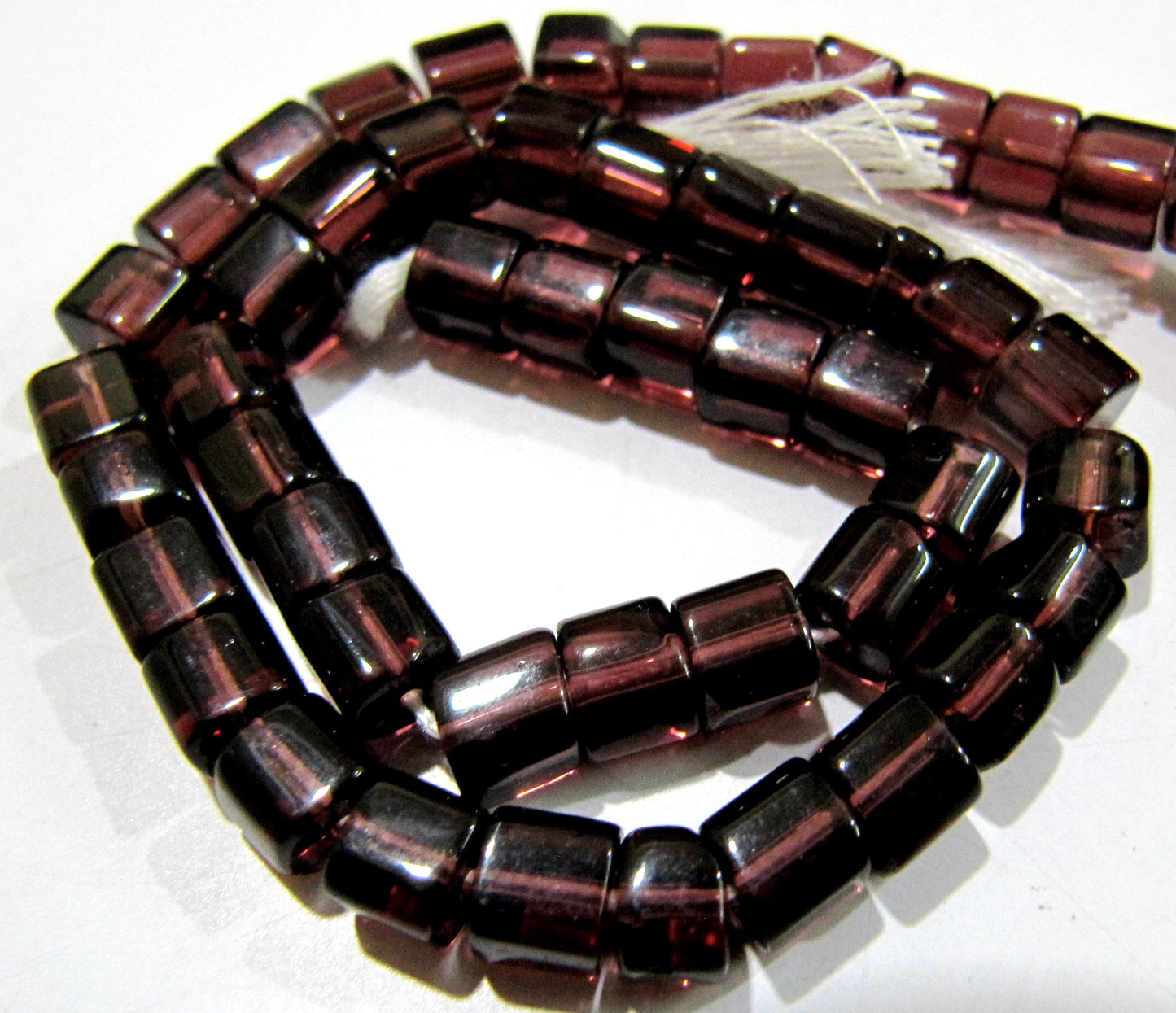Finest Quality Rhodolite Garnet Color Cube Beads 5mm Size Smooth Box Shape Beads Length 10 inches long Hydro Quartz Beads Wholesale Prices
