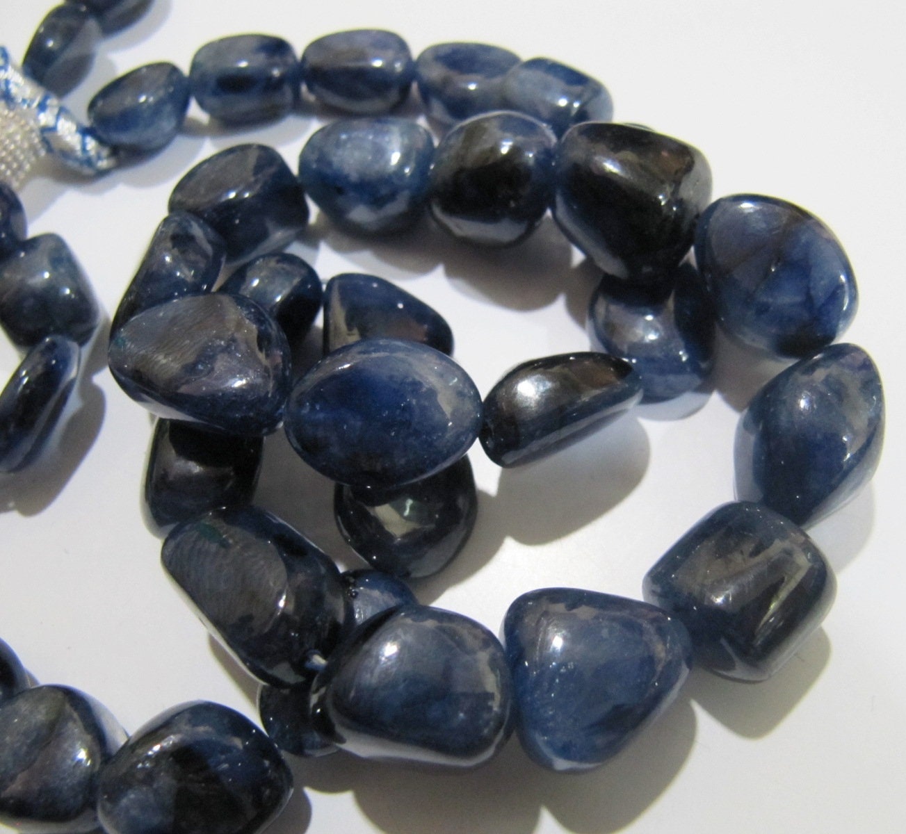 Pack of 10 Loose Beads- AAA Quality Natural Blue Sapphire Beads 12 mm to 20 mm Nugget Shape Beads Precious Stone Beads- Wholesale Price