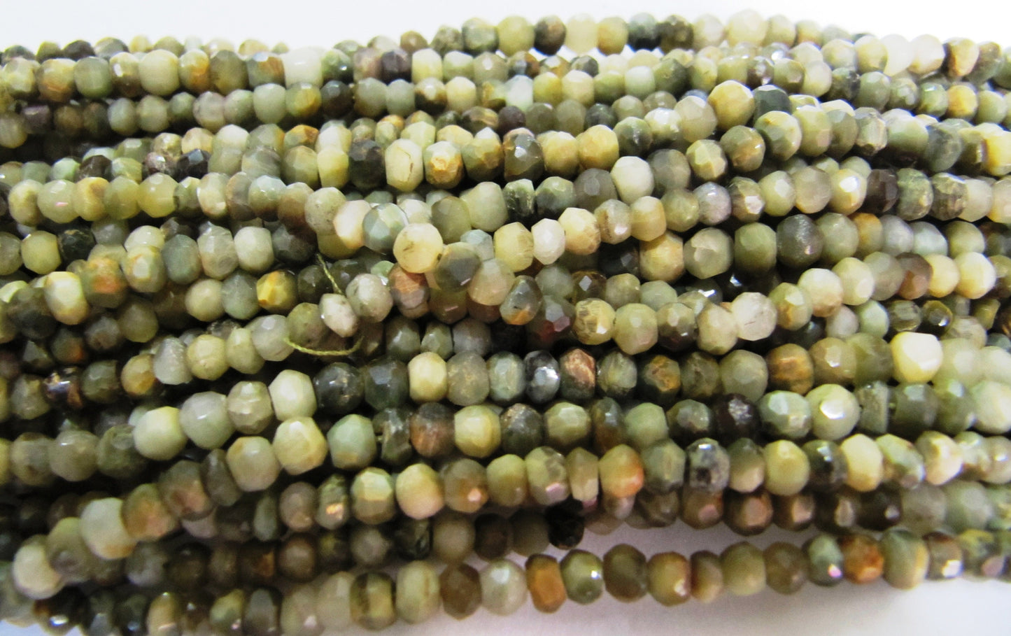 Natural Cat's Eye Rondelle Faceted 3-4mm Gemstone Beads Strand 13 inches long Top Quality Jewelry Making Beads Wholesale Prices
