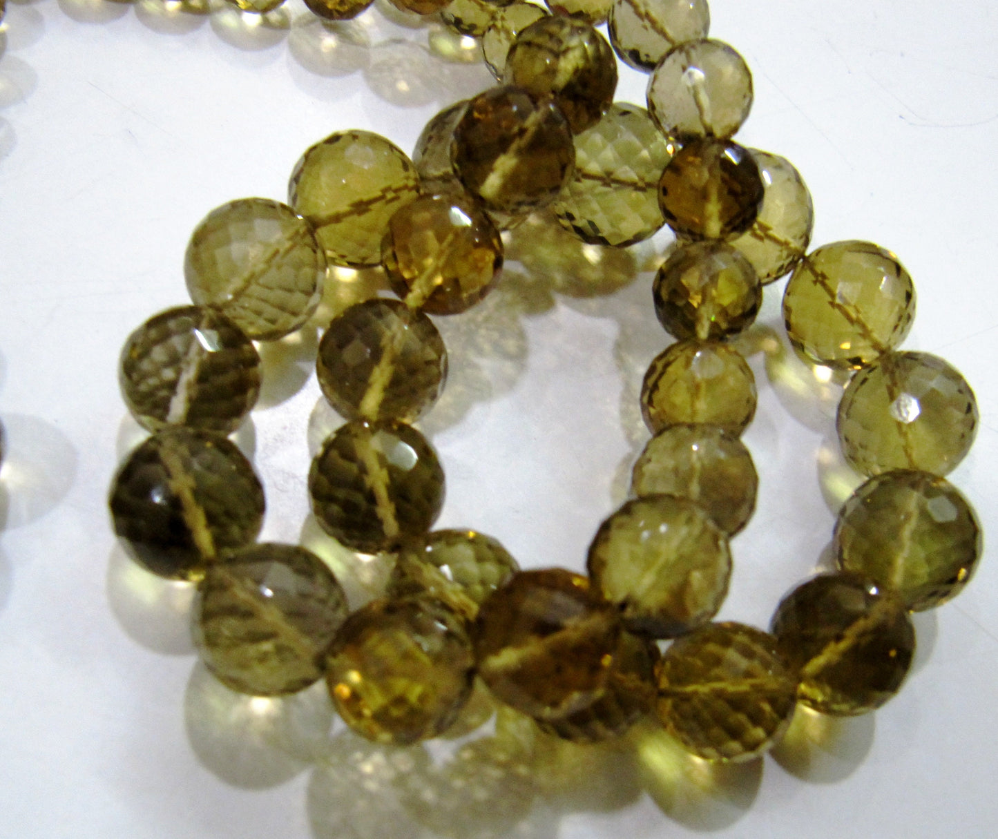 Extrafine Micro Faceted Natural Beer Quartz Bead Round shape 7to12mm size Strand 8 inch Long Ball Shape Semi Precious beads wholesale Prices