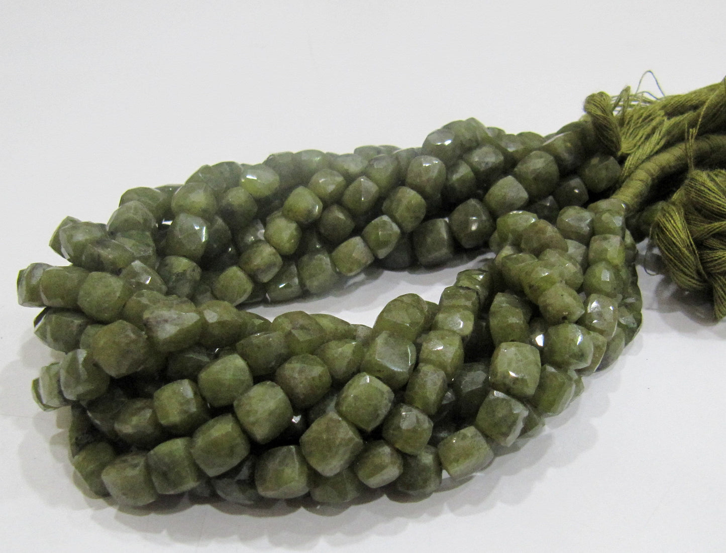 Natural Vessonite 3D Cube box Faceted Briolette Beads Size 6mm Sold per Strand of 8 Inches Long Rare Unique Semi Precious beads Wholesale