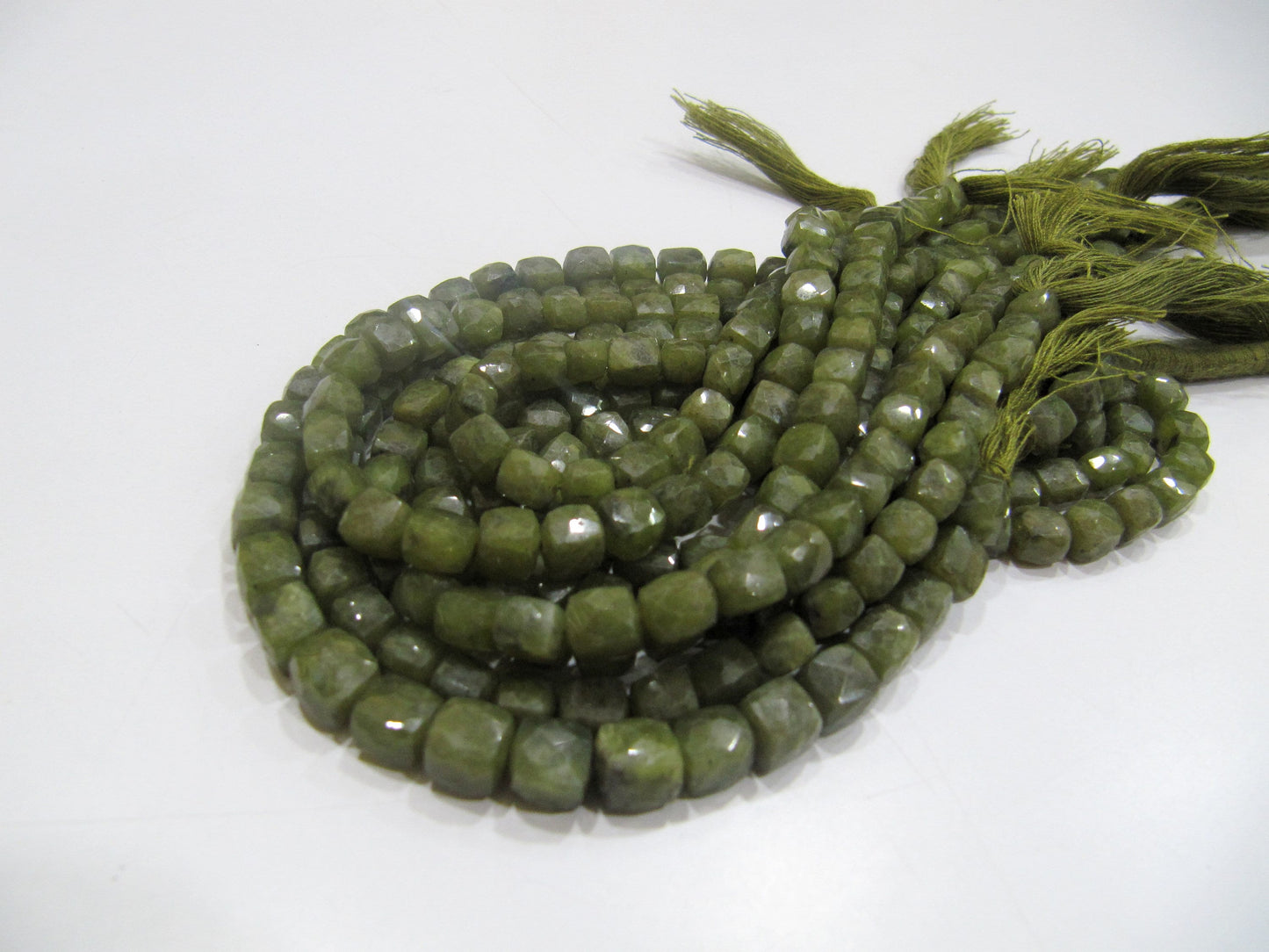 Natural Vessonite 3D Cube box Faceted Briolette Beads Size 6mm Sold per Strand of 8 Inches Long Rare Unique Semi Precious beads Wholesale