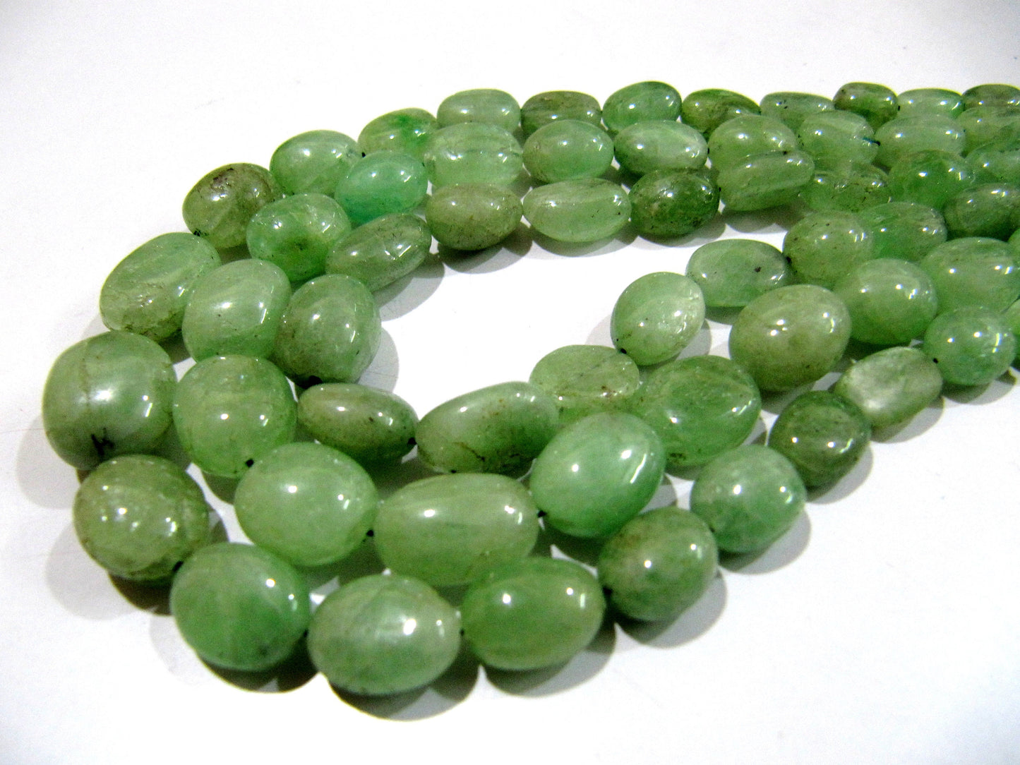 AAA Quality Natural Emerald Smooth Beads / Genuine Plain Oval Shape Emerald BeadsSize 5x7mm to 12x16mm Strand 8 inches long Gemstone Beads