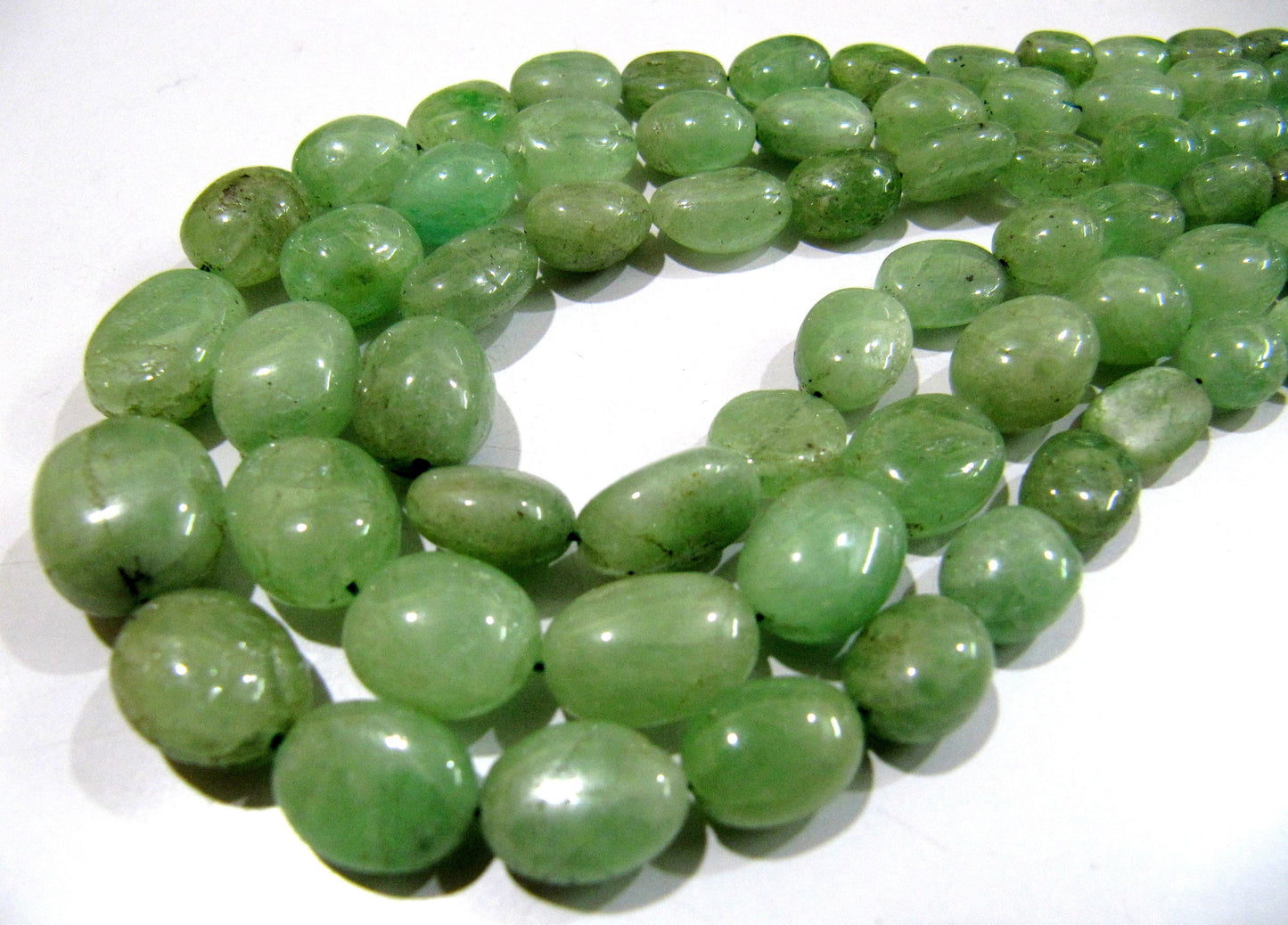 AAA Quality Natural Emerald Smooth Beads / Genuine Plain Oval Shape Emerald BeadsSize 5x7mm to 12x16mm Strand 8 inches long Gemstone Beads