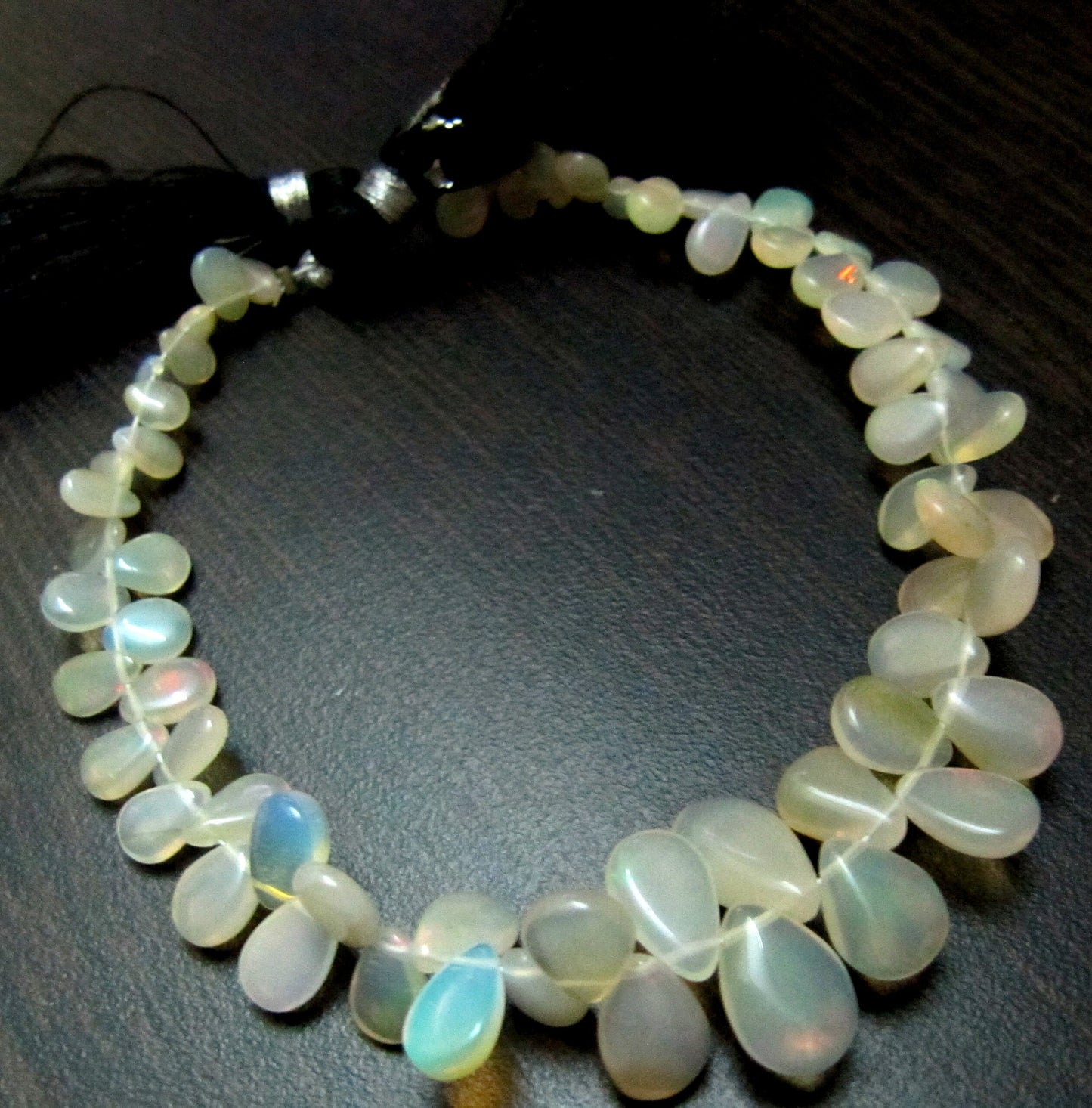 Best Quality Natural Ethiopian Welo Opal Beads,Size of Beads 4x5mm to 8x12mm Smooth Pear Drop Briolette Beads Strand 8 inch Long,