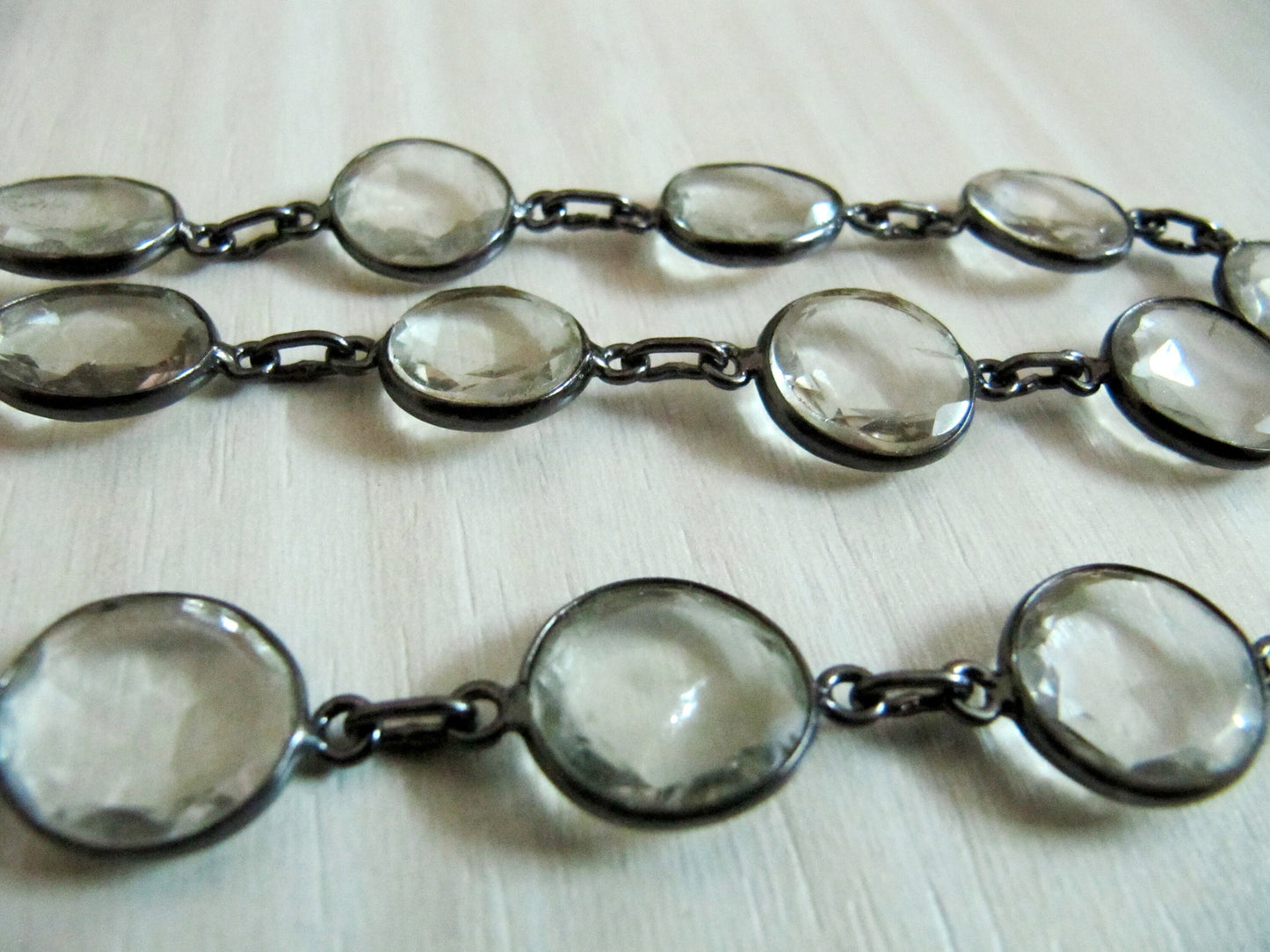 Natural Crystal Quartz Nugget Briolette Connector Chain Uneven Free Shape 12to15mm Sold Per Foot High Quality Beads Wholesale Prices