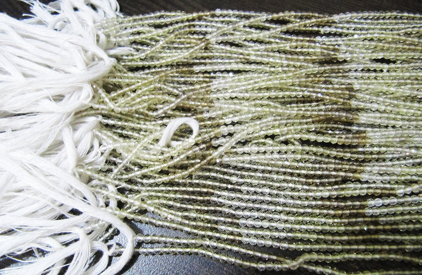 Natural Bear Quartz Shaded Rondelle Faceted 2mm Beads Strand 13 Inch Long High Quality Beads For Jewelry Making Sold Per Strand