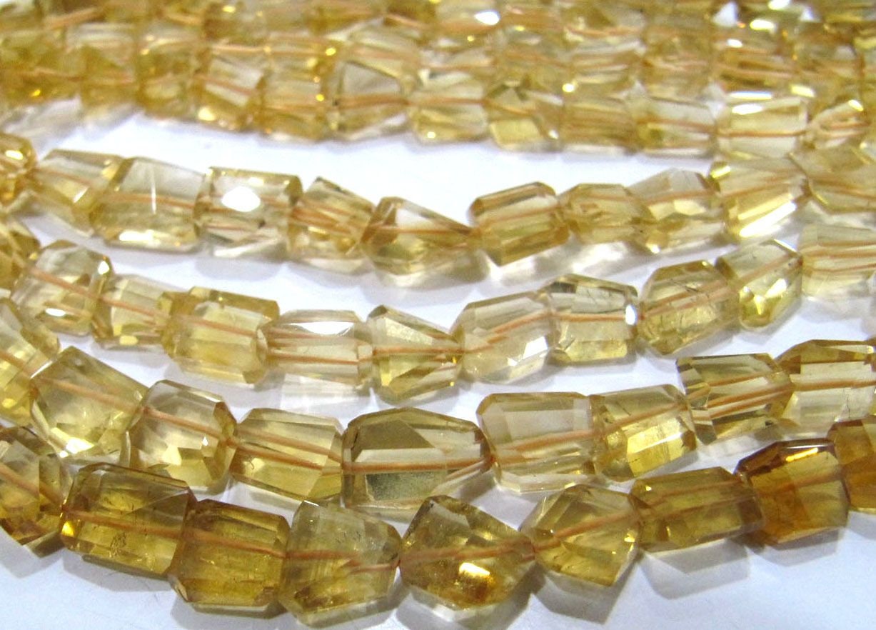 Natural Citrine Nugget Shape Laser Cut Tumbled 8mm To 10mm Beads, Jewelry Making Beads Strand 8 Inches Long Sold Per Strand Wholesale Rates