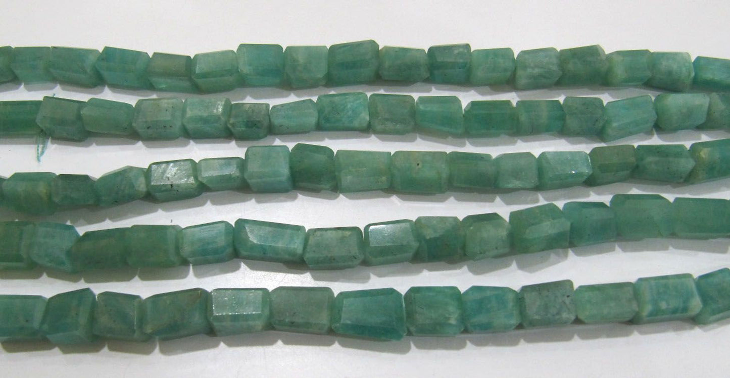 Natural Green Amazonite Nugget Shape Laser Cut Tumbled 8mm To 12mm Beads, Jewelry Making Beads Strand 8 Inches Long Sold Per Strand