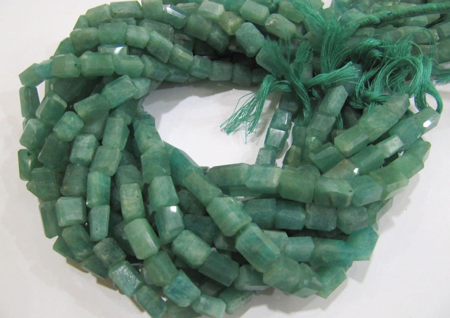 Natural Green Amazonite Nugget Shape Laser Cut Tumbled 8mm To 12mm Beads, Jewelry Making Beads Strand 8 Inches Long Sold Per Strand