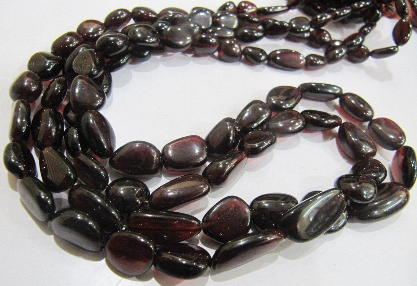 AAA Quality Natural Mozambique Garnet Beads, Garnet Nugget Shape Tumbled 8 to 17mm, AAA Quality Gemstones , Sold per Strand Wholesale Rates