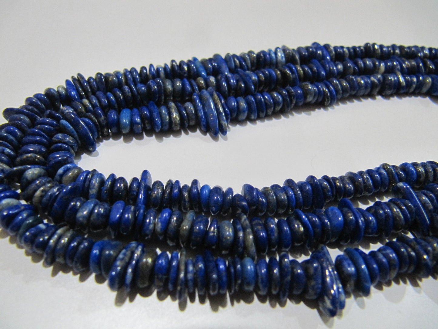 Natural Lapis Lazuli Nugget Shape Flat Tumbled Plain Smooth 5mm To 10mm Beads, Jewelry Making Beads Strand 8 Inches Long Sold Per Strand