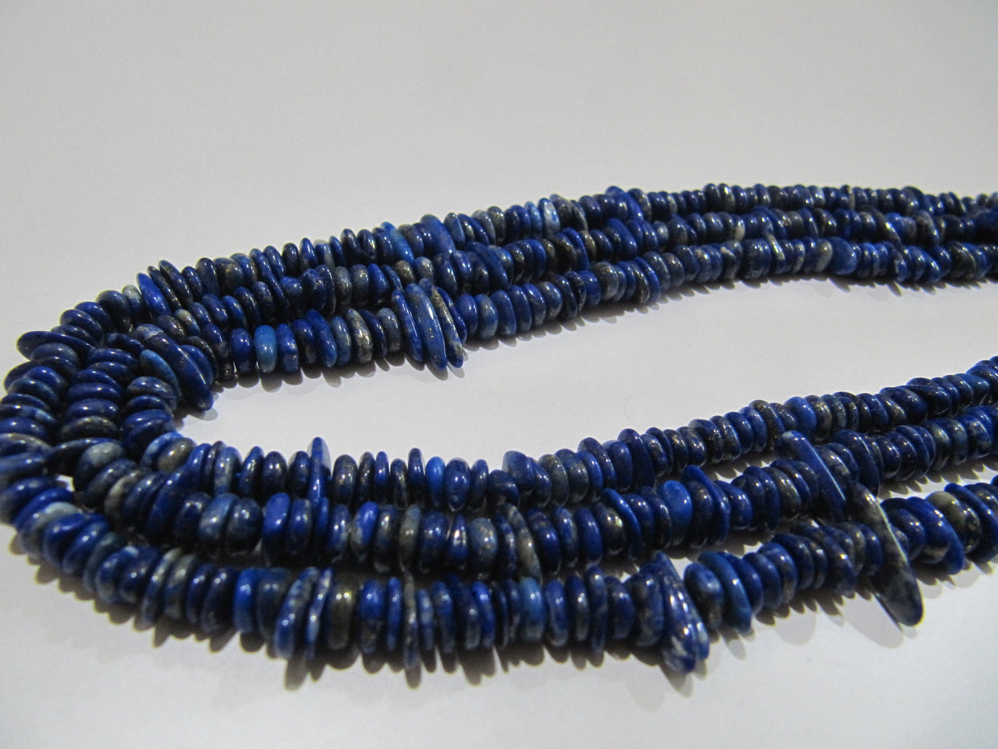 Natural Lapis Lazuli Nugget Shape Flat Tumbled Plain Smooth 5mm To 10mm Beads, Jewelry Making Beads Strand 8 Inches Long Sold Per Strand