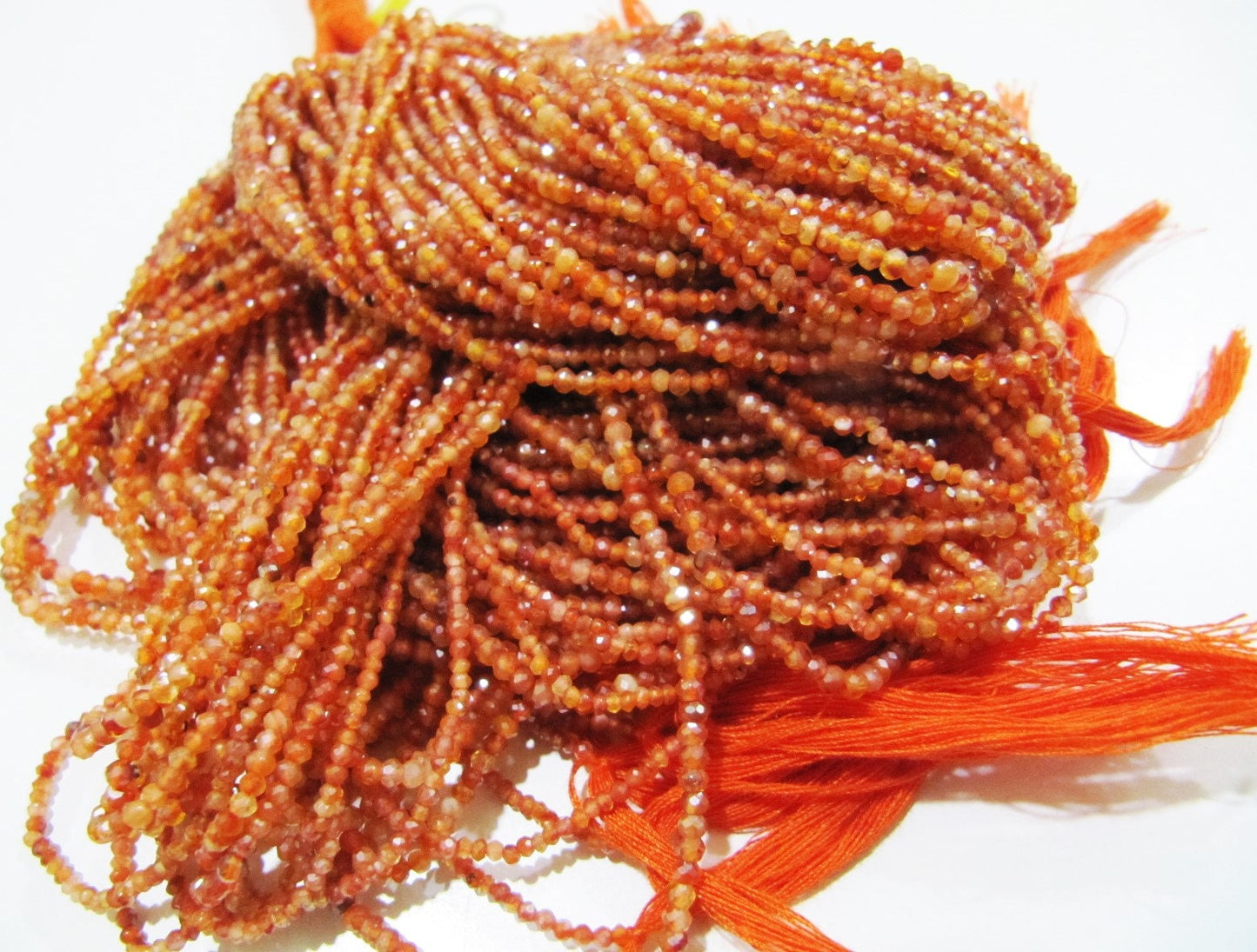 Mystic Coated Carnelian Beads Rondelle Faceted Natural Carnelian Beads 2mm Size Beads Strand 13 inch long AB Coated Beads Wholesale Prices
